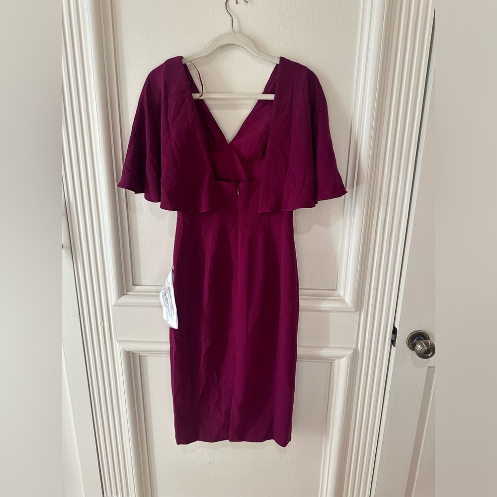 Dress The Population Louisa Butterfly Sleeve Cocktail Dress Sheath NWT - Picture 8 of 8